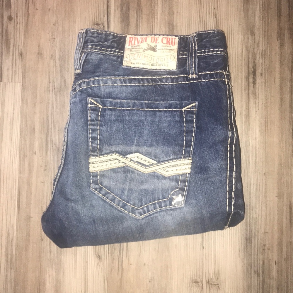 MEN’S RIVET DE CRU BLUE JEANS